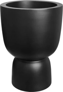 Elho Pure Coupe 41 - Bloempot Voor Binnen & Buiten - Ø 41.3 X H 57.9 Cm - Zwart/Zwart -Tuinmeubel Verkoop 824x1200