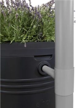 Elho Green Basics Regenton - Regenton - Living Black - Buiten - 200 Liter -Tuinmeubel Verkoop 852x1200