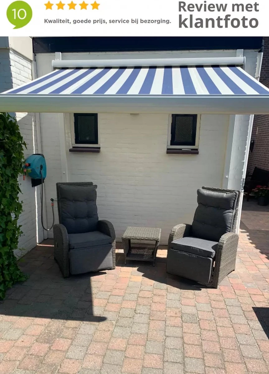 Loungeset Duoset Melia 2 Verstelbare Stoelen + Tafel - Balkonset 4 Loungeset Duoset Melia 2 Verstelbare Stoelen + Tafel - Balkonset - Image 3