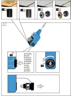 Güde Elektrische Oppervlakte- En Voegenreiniger - MET Telescopische Stang & 4 Voegenborstels - GUB 500 -Tuinmeubel Verkoop 883x1200