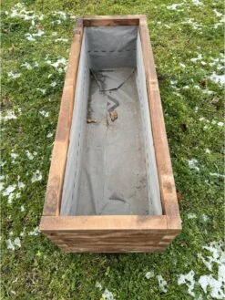 AMISHOUT - Plantenbak Van Balkjes 120x40x40 Cm - Bruin -Tuinmeubel Verkoop 902x1200 1