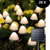 Cynergie - Tuinverlichting Op Zonneenergie - 20 X Led Lampen - Solar Lampjes Met Paddenstoelen - Kerstverlichting Buiten -Tuinmeubel Verkoop 991x1200